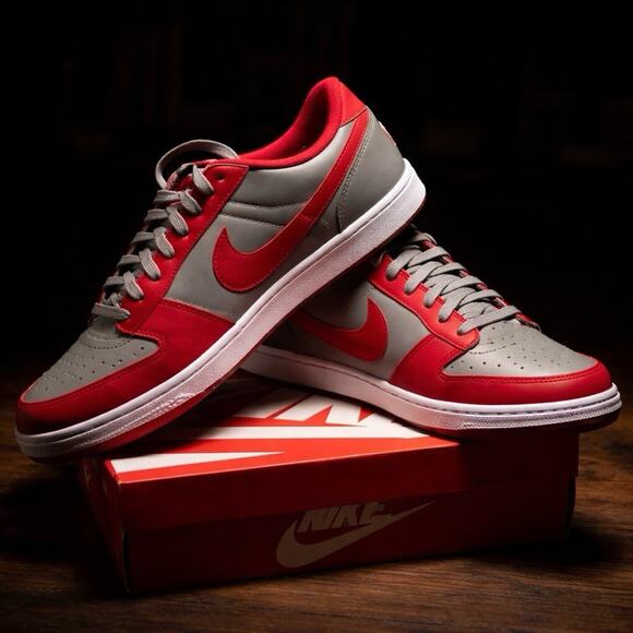 Size 12 Nike Terminator Low Varsity Red Medium Grey New Damaged Box main image 10